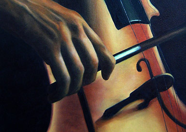 Cello - Oil Painting